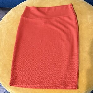 LuLaRoe Vibrant Orange Pencil Skirt